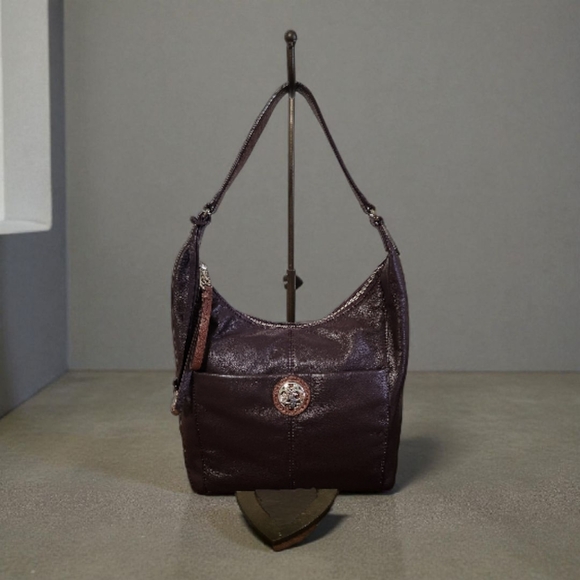 Brighton Handbags - Brighton Asher London Groove Hobo – Blackberry/Chocolate – NWT + Box